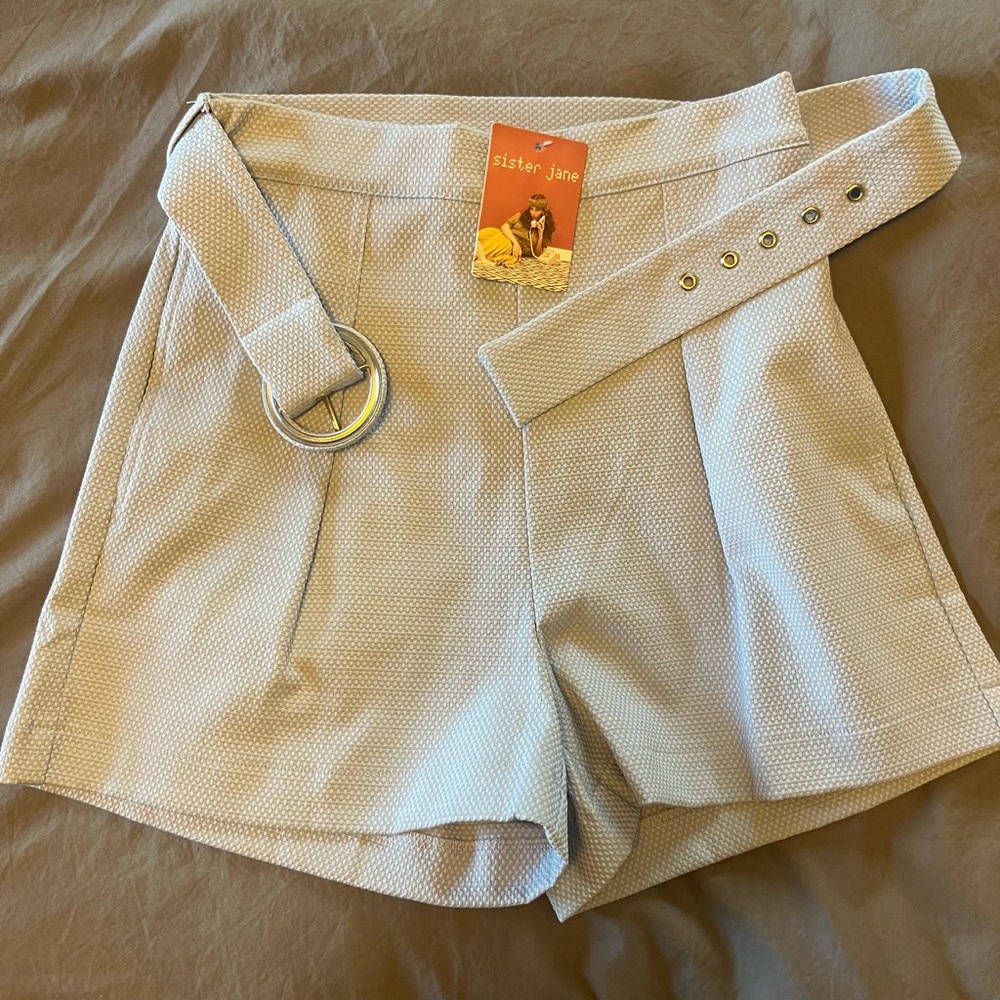 Sister Jane Blue High Waist Shorts